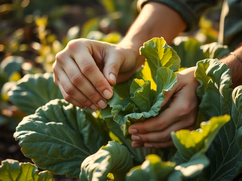 Inspection et traitement bio des altises sur feuilles de crucifères