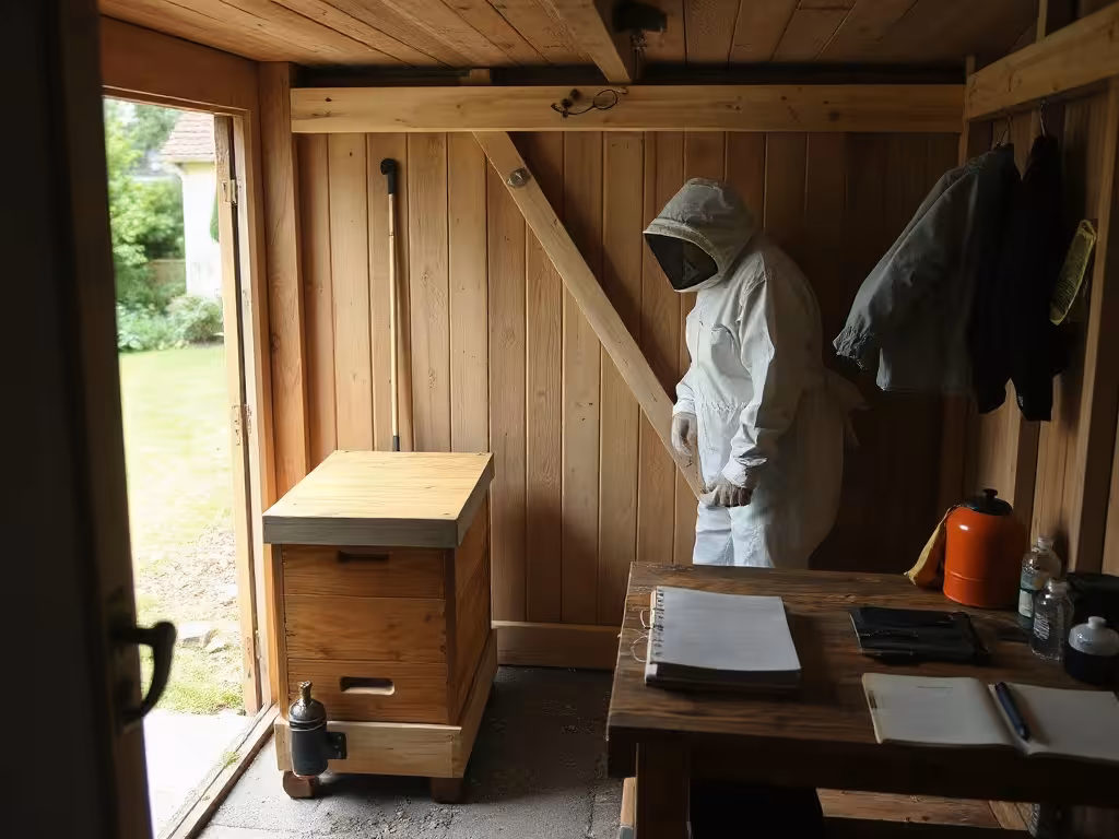 Matériel de suivi d’une colonie après l’installation d’une ruche au jardin.